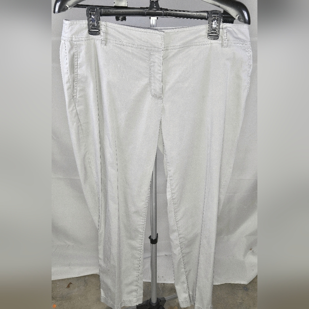 Eileen‎ Fisher Minimalist Elevated Basic Light Grey Pants, Medium